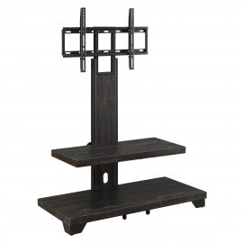 2-Shelf TV Stand with Floater Mount